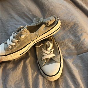 Grey slip on converse